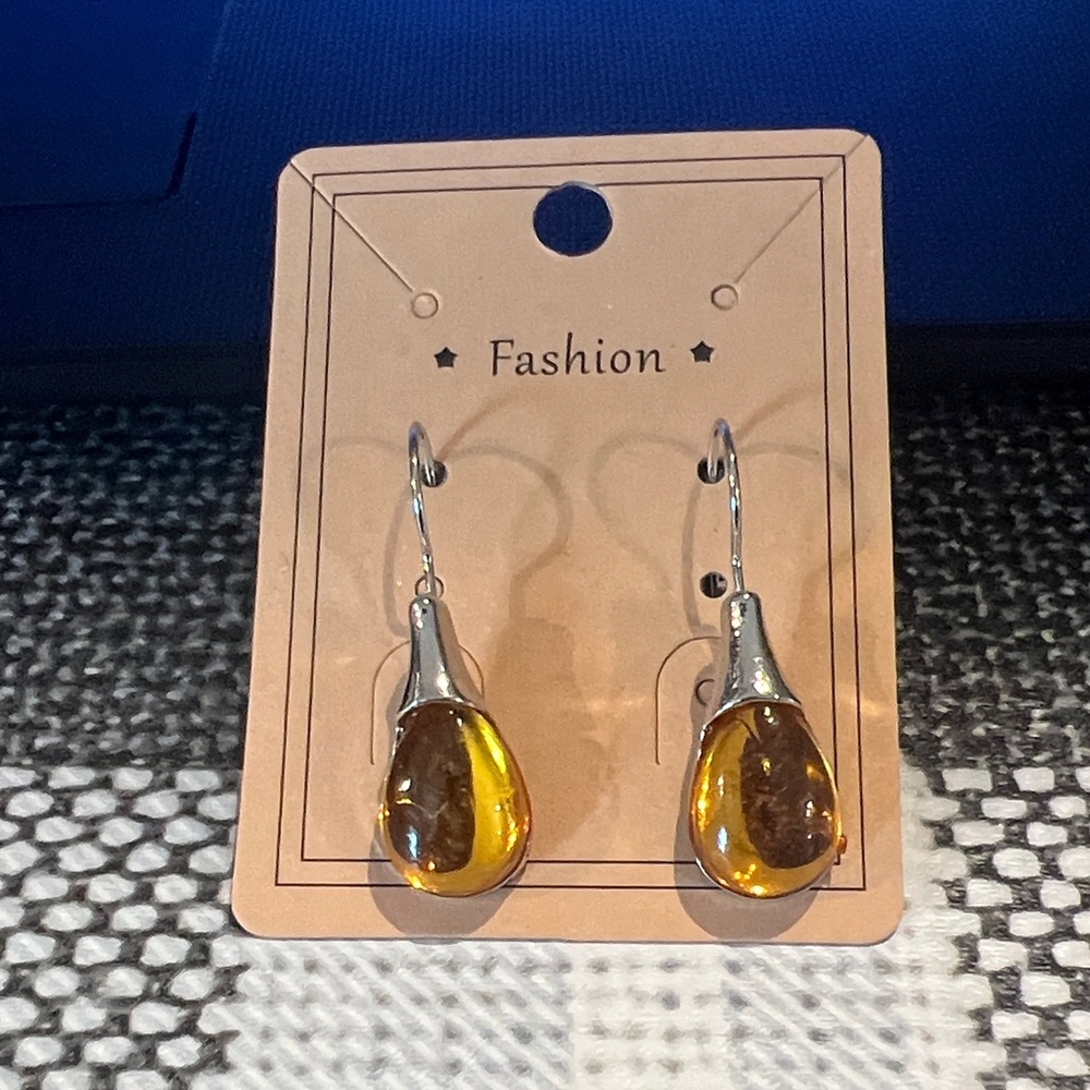 Silver and Gold Teardrop Earrings